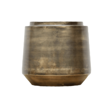 Topf Indigo Vintage Gold D33 x H31 - Wurzelwerk Design
