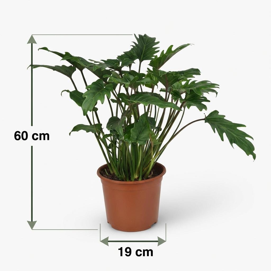 Philodendron Xanadu kaufen | Zimmerpflanze – Topf Ø 19 cm, Höhe 60 cm - Wurzelwerk Design