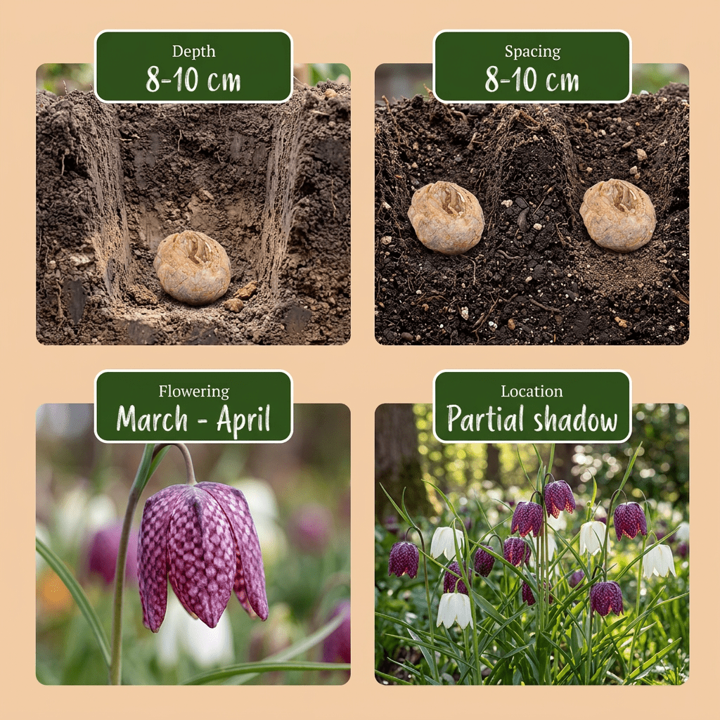 Schachbrettblume – Fritillaria meleagris online kaufen | 60 bis 240 Blumenzwiebeln, gemustert &amp; für feuchte Wiesen – Wurzelwerk Design - Wurzelwerk Design