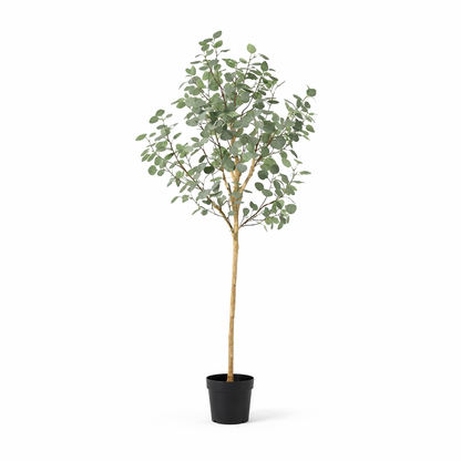 Künstlicher Eukalyptus, 180 cm hoch, Everspring, realistisch aussehende Zimmerpflanze als Dekoration