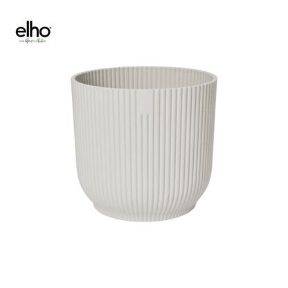 Topf elho Vibes Fold Round weiß - D30 x H27 - Wurzelwerk Design