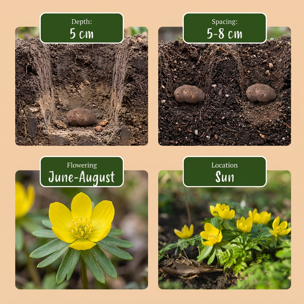 Winterling – Eranthis cilicica online kaufen | 50 bis 200 Knollen, goldgelb &amp; sehr früh – Wurzelwerk Design