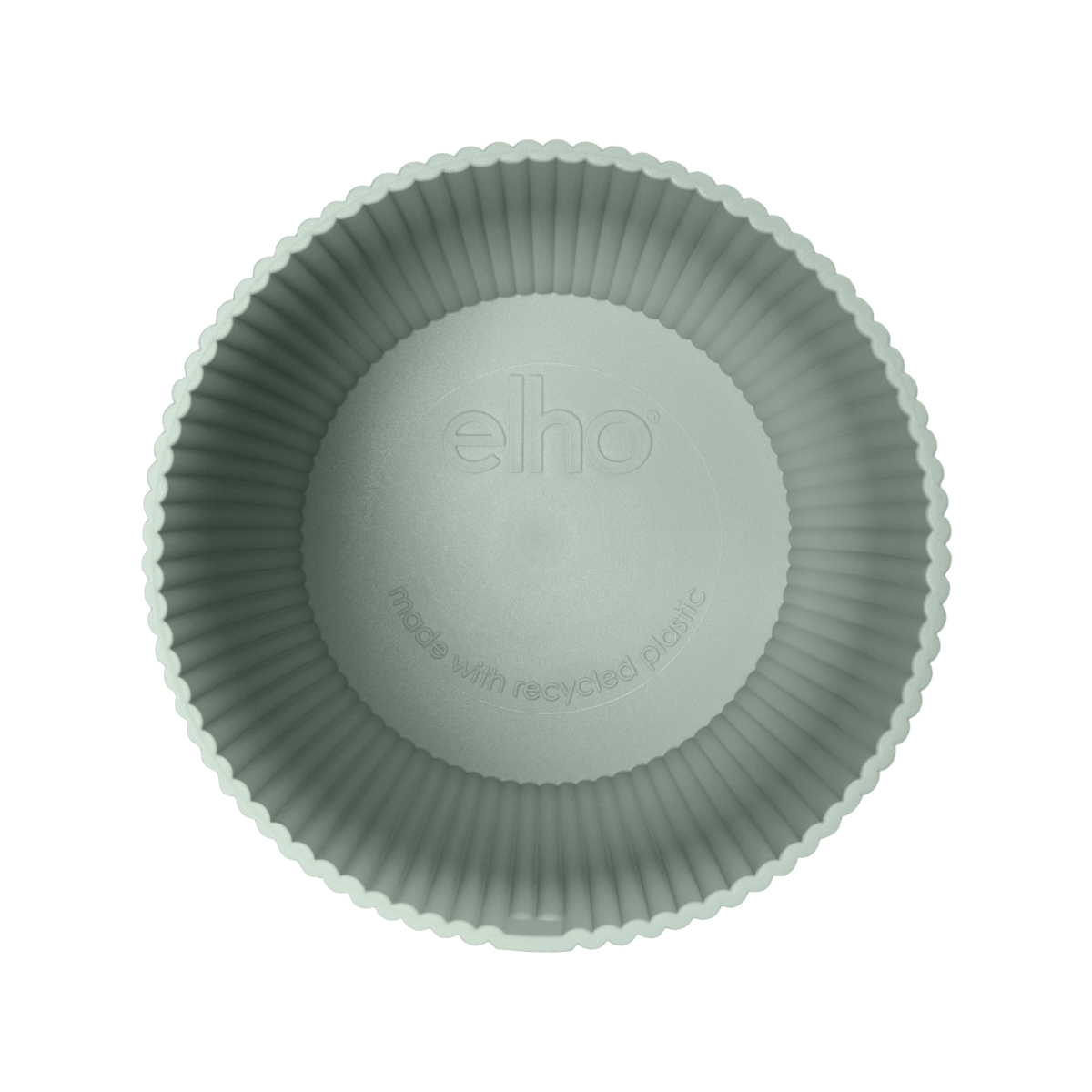 Topf elho Vibes Fold Round grün - D14 x H13 - Wurzelwerk Design