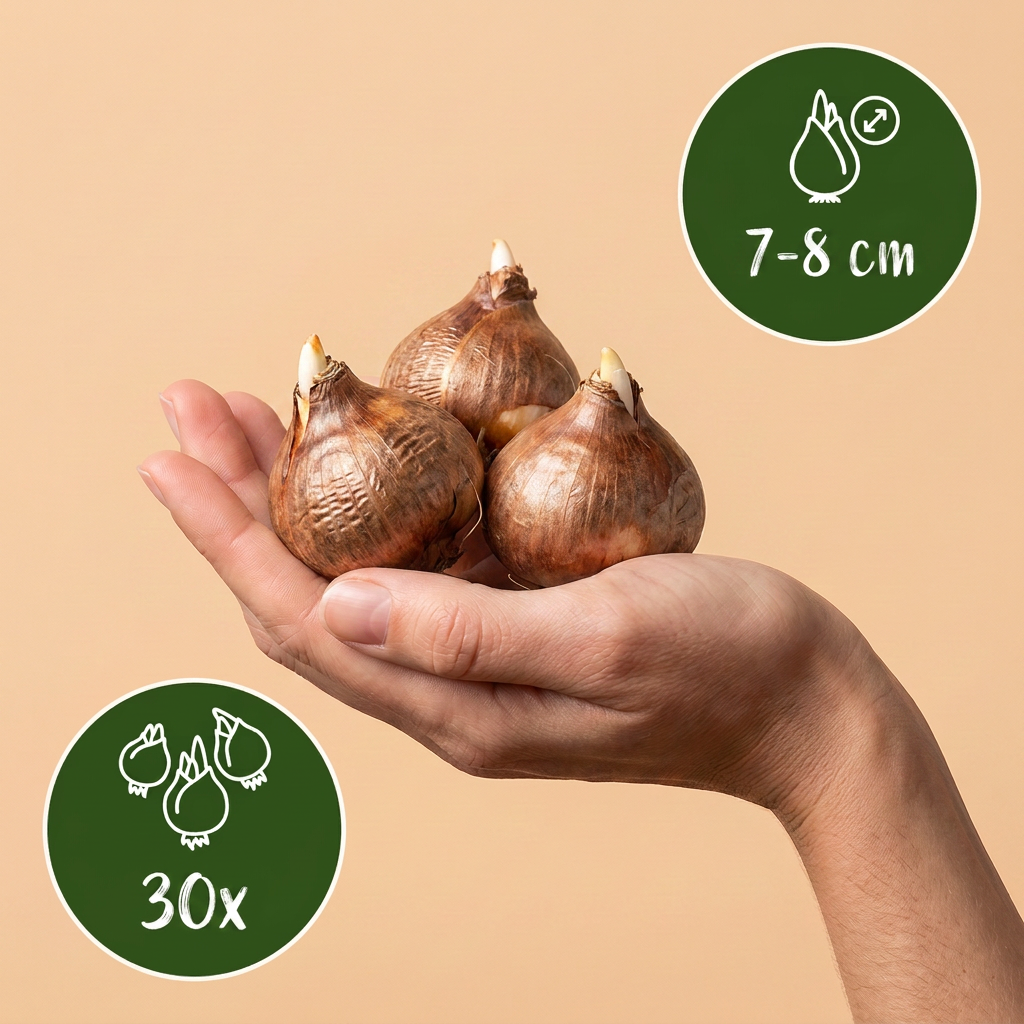 Krokus Blau-Weiß – Crocus online kaufen | 30 bis 240 Blumenzwiebeln, zweifarbige Mischung – Wurzelwerk Design