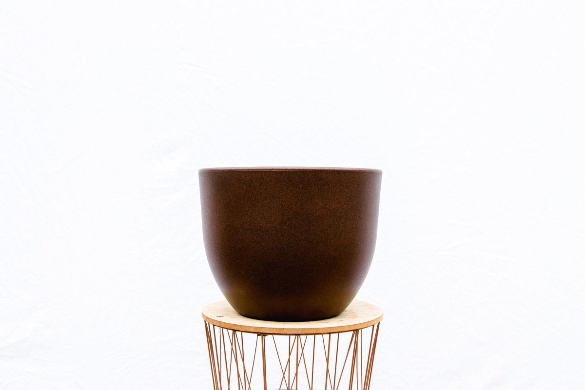 Topf Eggy Bronze - D100 x H77 - Wurzelwerk Design