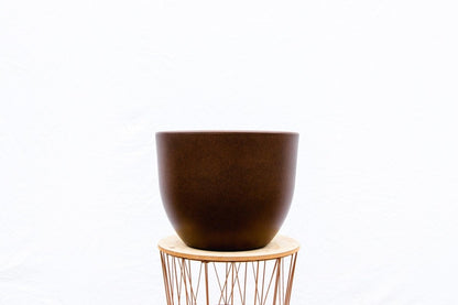 Topf Eggy Bronze - D100 x H77 - Wurzelwerk Design