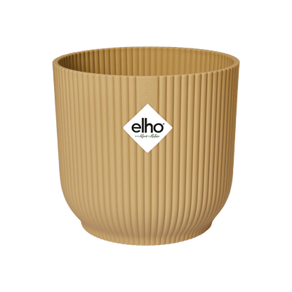 Topf elho Vibes Fold Round beige - D14 x H13 - Wurzelwerk Design