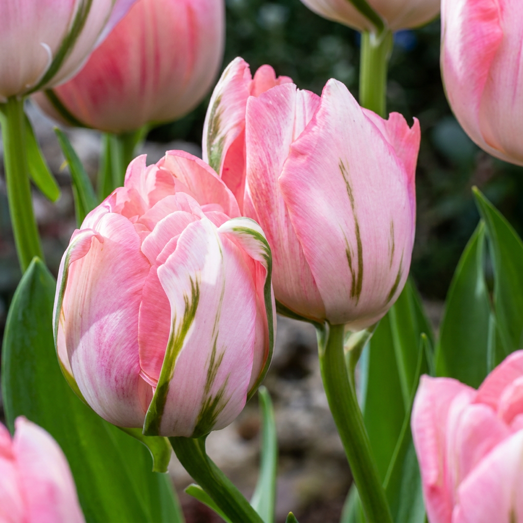 Gefüllte Tulpe Rosa – Tulipa Double Pink online kaufen | 24 bis 96 Blumenzwiebeln, gefüllt &amp; päonienartig – Wurzelwerk Design
