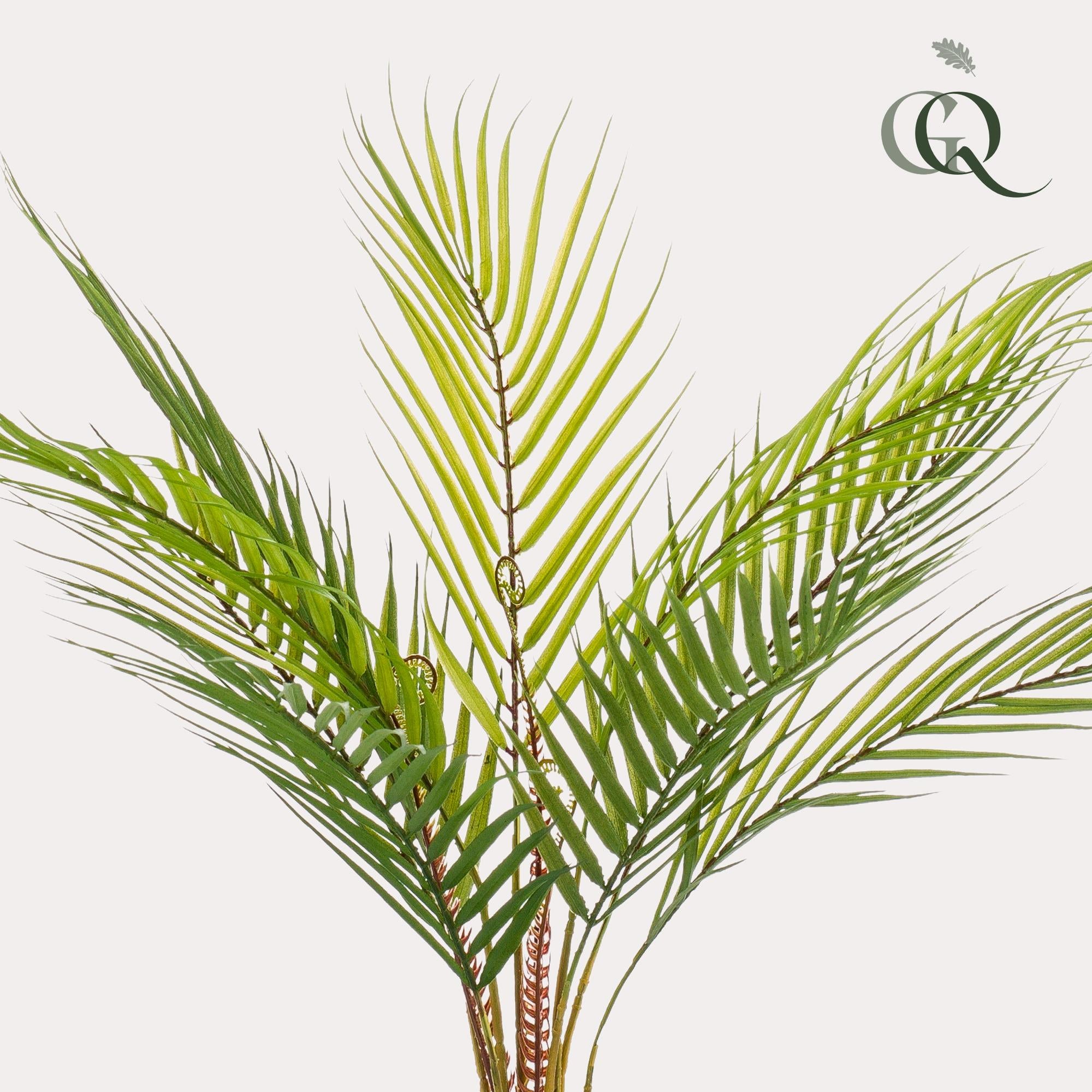 Kunstpflanze Chamaedorea Elegans, Bergpalme, 50 cm, Everspring, detailreiche künstliche Palme für Dekoration