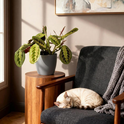 Maranta Tricolour kaufen | Gebetspflanze – Topf Ø 12 cm, Höhe 25 cm - Wurzelwerk Design
