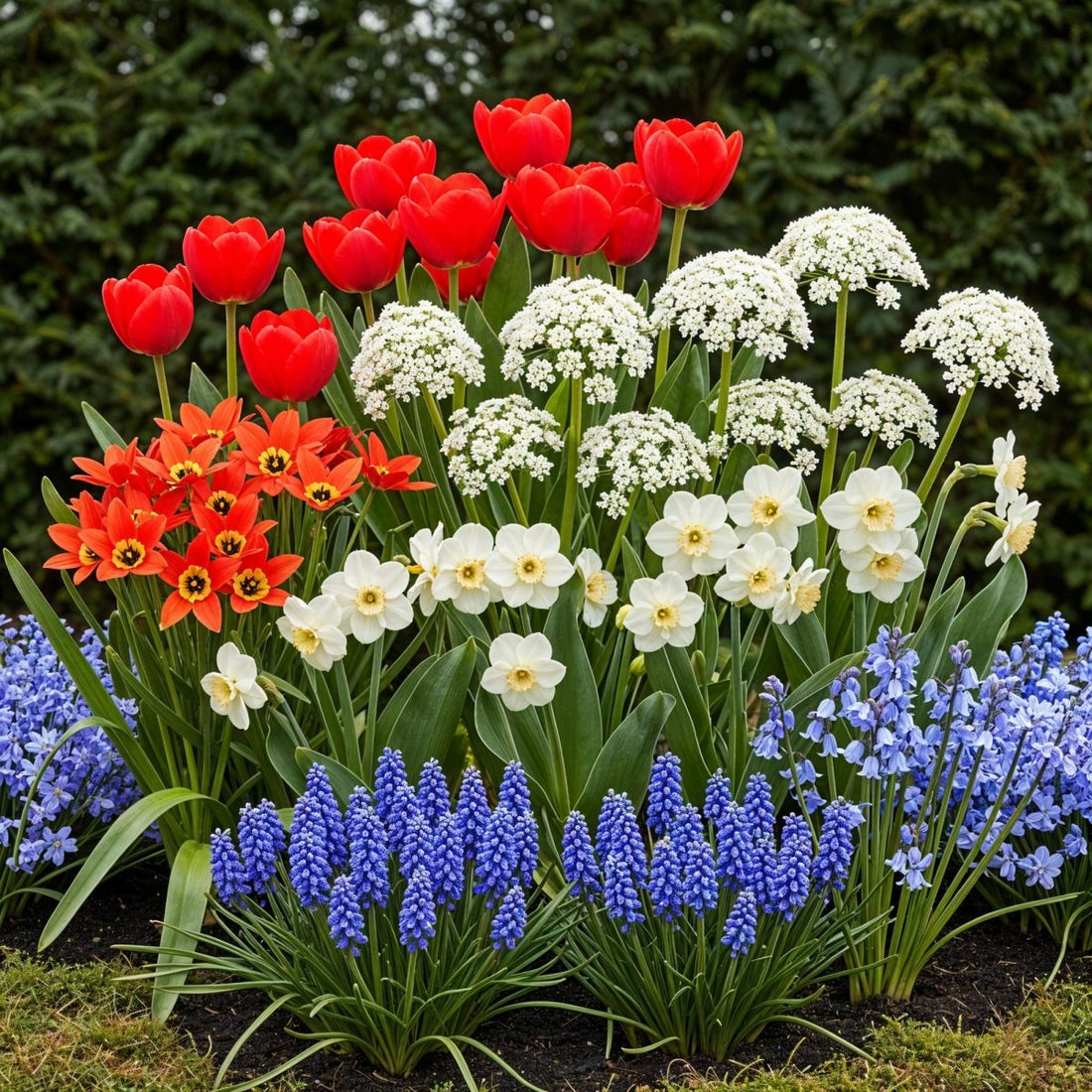Blumenzwiebeln Bulbs From Holland | 125 Stück Farbenmix – Geschenkverpackung - Wurzelwerk Design