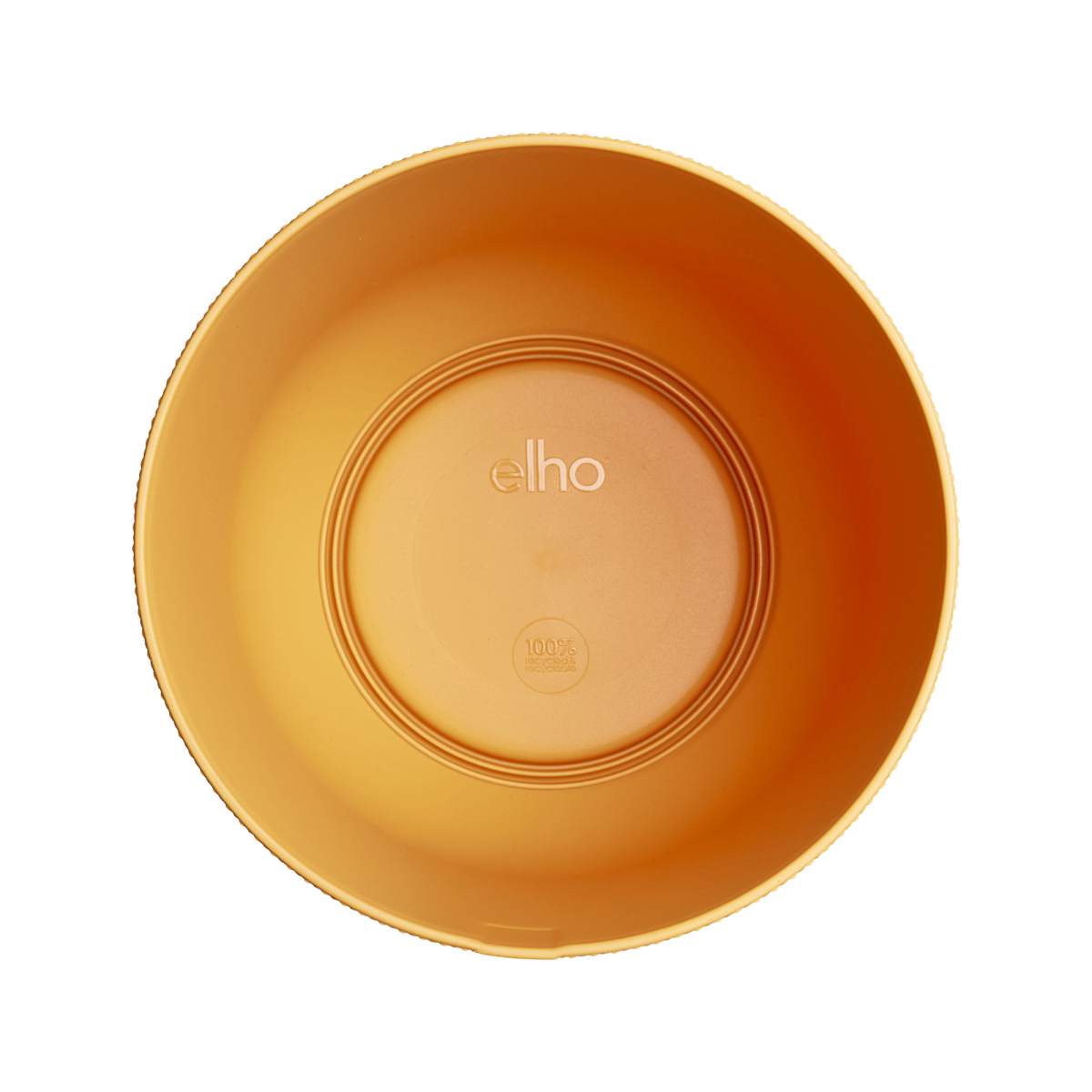 Topf elho Jazz Round amber yellow - D14 x H13 - Wurzelwerk Design