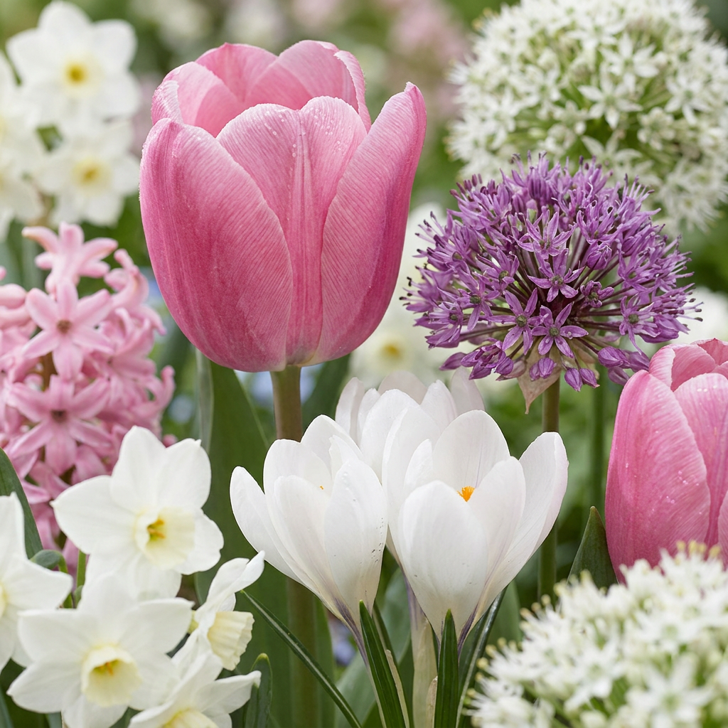 Blumenzwiebel-Mischung Rosa – für große Flächen online kaufen | 250 bis 1000 Zwiebeln – Wurzelwerk Design