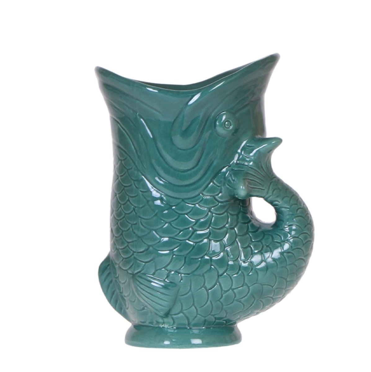 Fisch - Grün - Ø 9 cm - Wurzelwerk Design