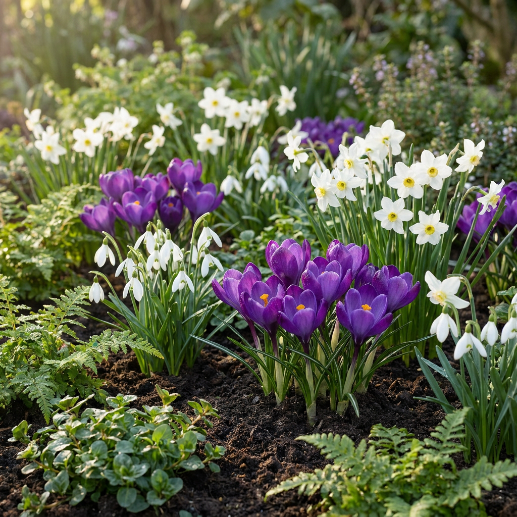 Blumenzwiebel-Mischung Schattengarten – online kaufen | 50 bis 400 Zwiebeln für schattige Bereiche – Wurzelwerk Design