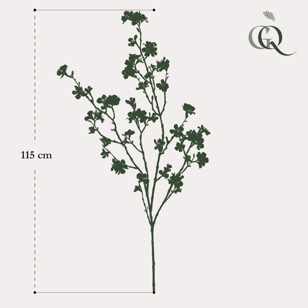 Vier künstliche pinke Kirschblüten in Japanischer Optik, 95 cm lang, von Everspring, als Dekorationsblumen.
