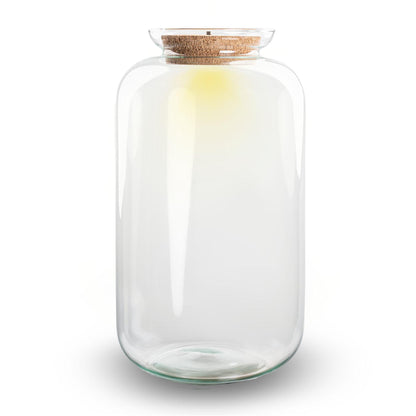 Everspring Sven XL Terrariumflasche mit Beleuchtung, Durchmesser 23 cm, Höhe 43 cm, stilvolle Standard-Design, ideal für Pflanzen und Tiere