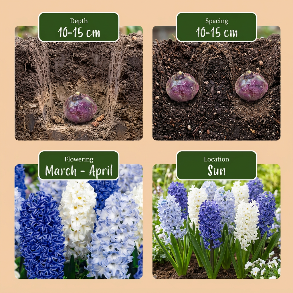 Hyazinthe Blau-Mischung – Hyacinthus orientalis online kaufen | 10 bis 80 Blumenzwiebeln, intensiv duftend – Wurzelwerk Design