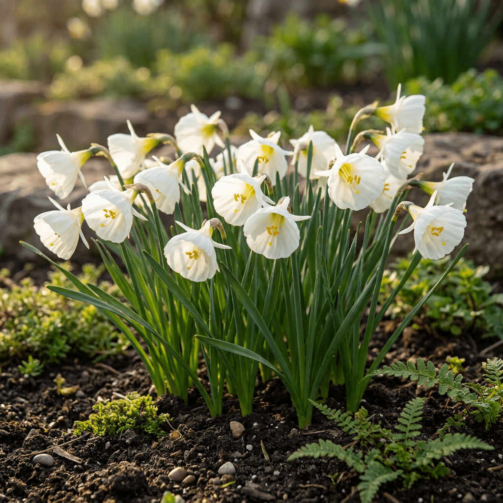 Reifrock-Narzisse Weiß – Narcissus bulbocodium online kaufen | 20 bis 160 Blumenzwiebeln, zierlich &amp; ungewöhnlich – Wurzelwerk Design - Wurzelwerk Design