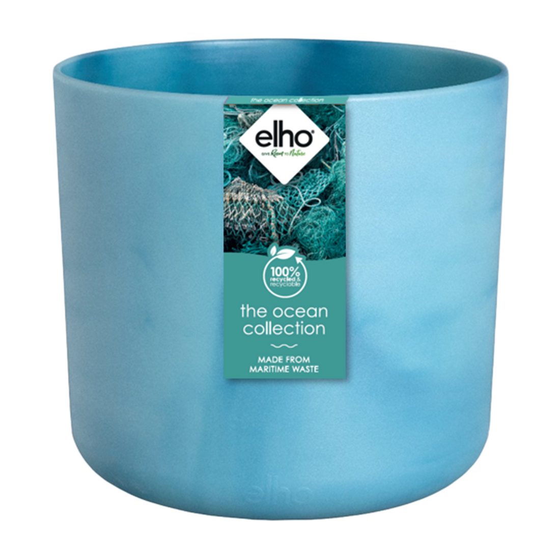 Topf Elho Ocean Round atlantic blue - D14 x H13