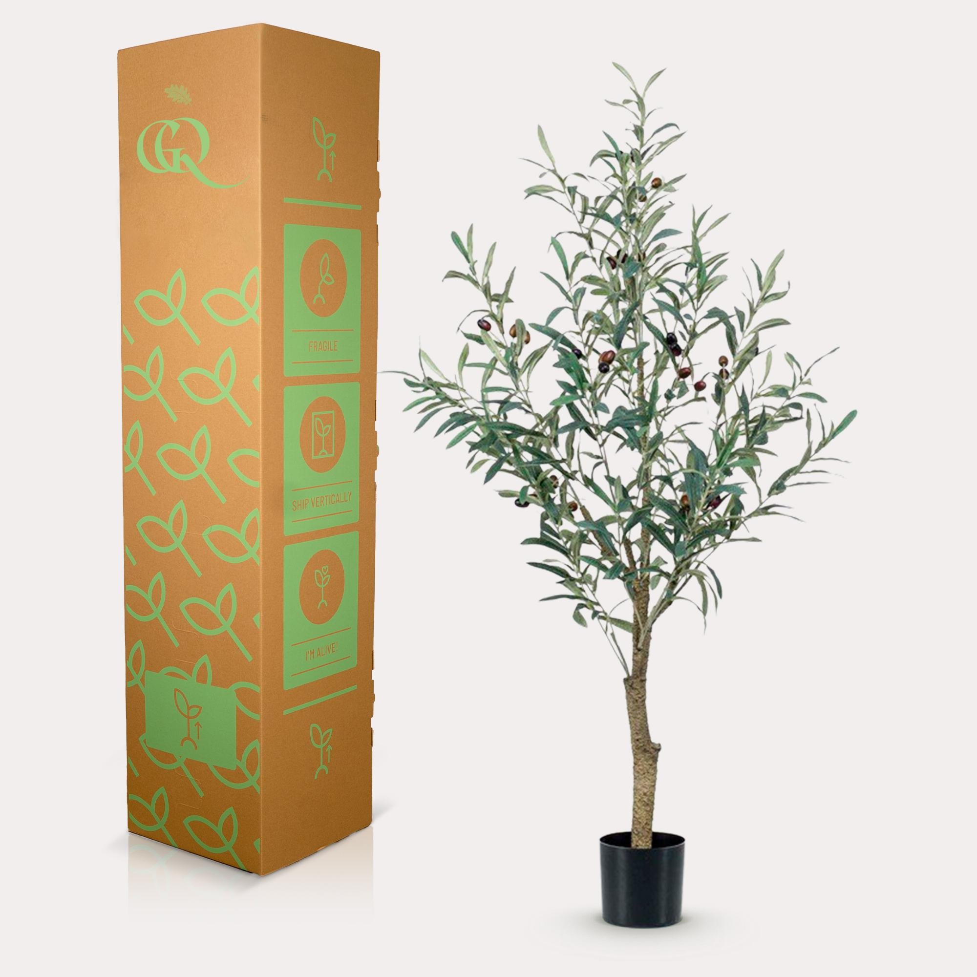 Künstlicher Olivenbaum von Everspring, 115-180 cm, realistische Olea europaea Pflanze als Dekoration für Zuhause oder Büro.