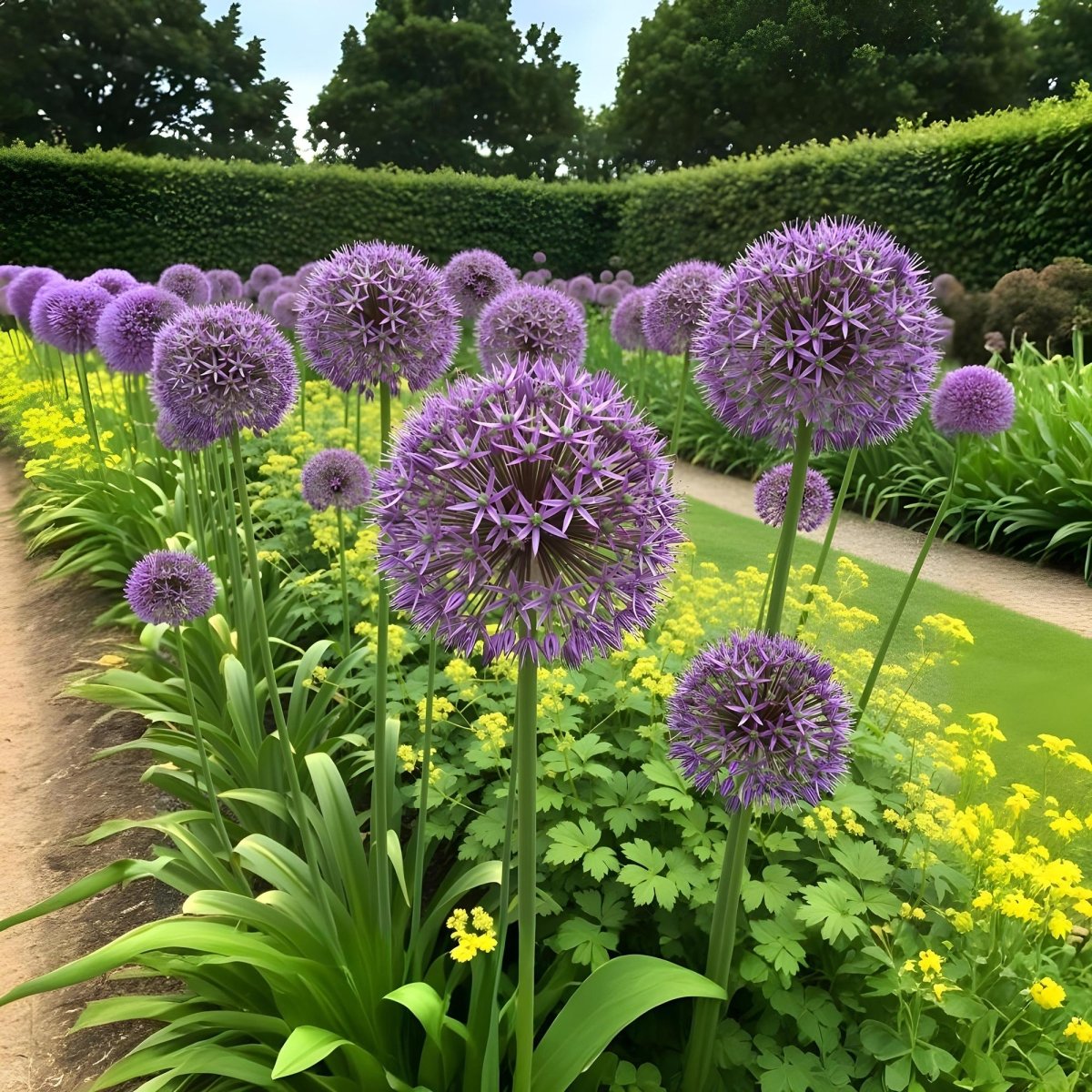 Blumenzwiebeln Allium Christophii | 15 Stück Lila – Zwiebelgröße 10/12 – XXL Pack - Wurzelwerk Design