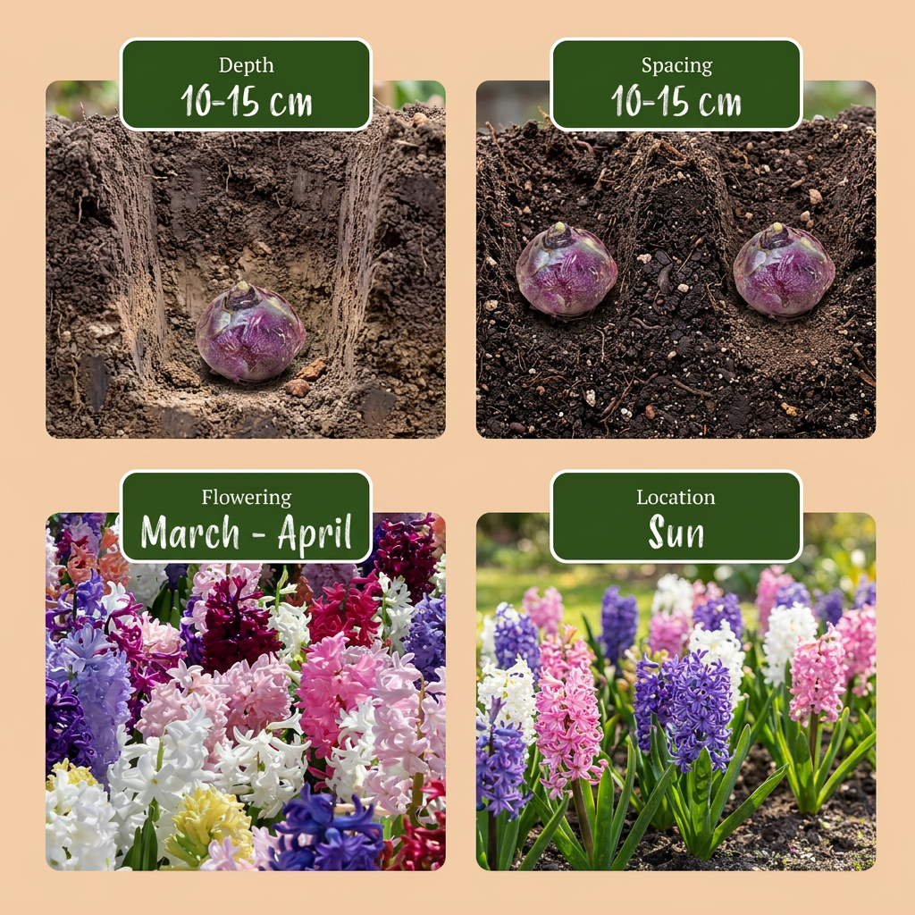 Hyazinthen-Mischung – Hyacinthus orientalis online kaufen | 20 bis 80 Blumenzwiebeln, bunt &amp; intensiv duftend – Wurzelwerk Design