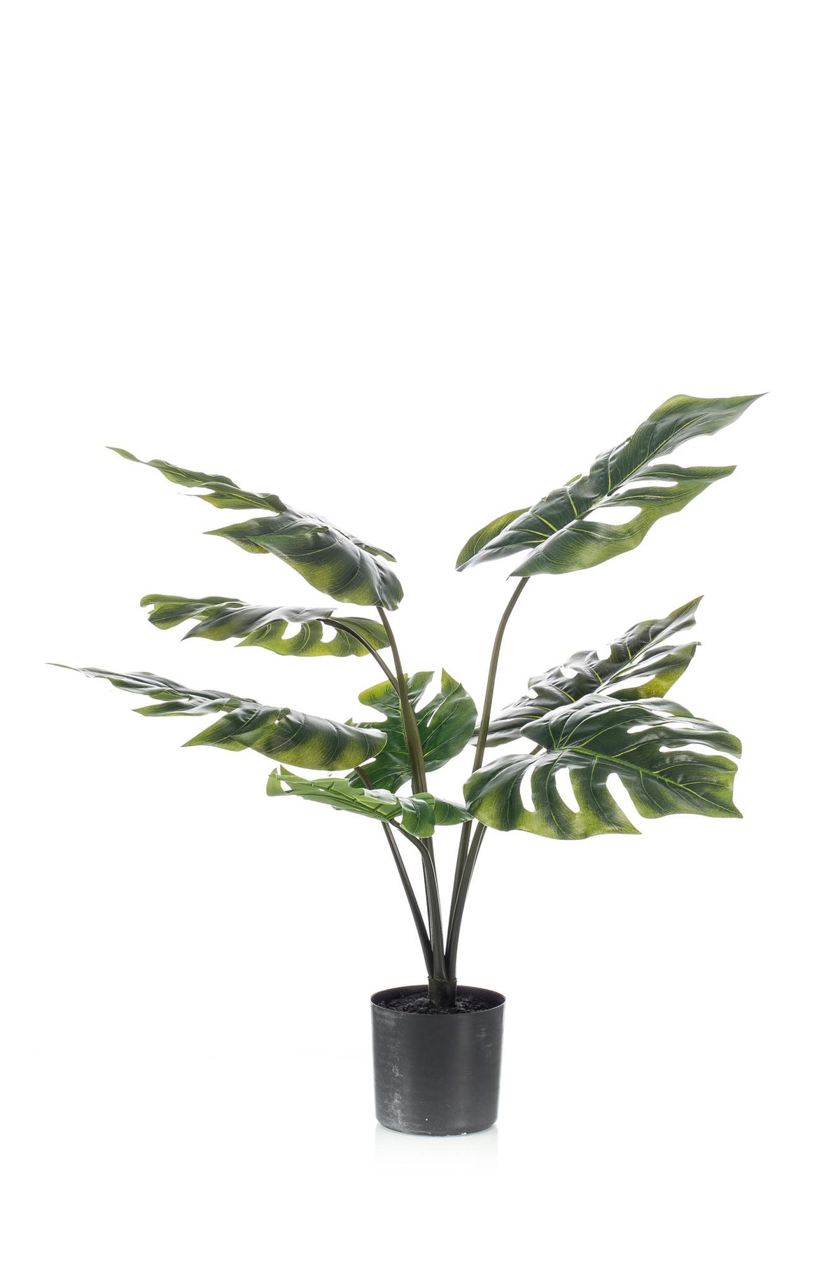 Everspring Kunstpflanze Monstera Deliciosa, 45-180cm, mit großen, gelappten Blättern, natürliche Optik, Zimmerpflanze ohne Pflegeaufwand