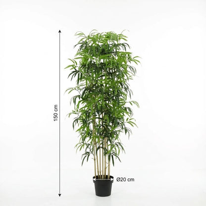 Künstlicher Bambus von Everspring, 150cm oder 180cm hoch, als dekorative Zimmerpflanze auf einem Bild.