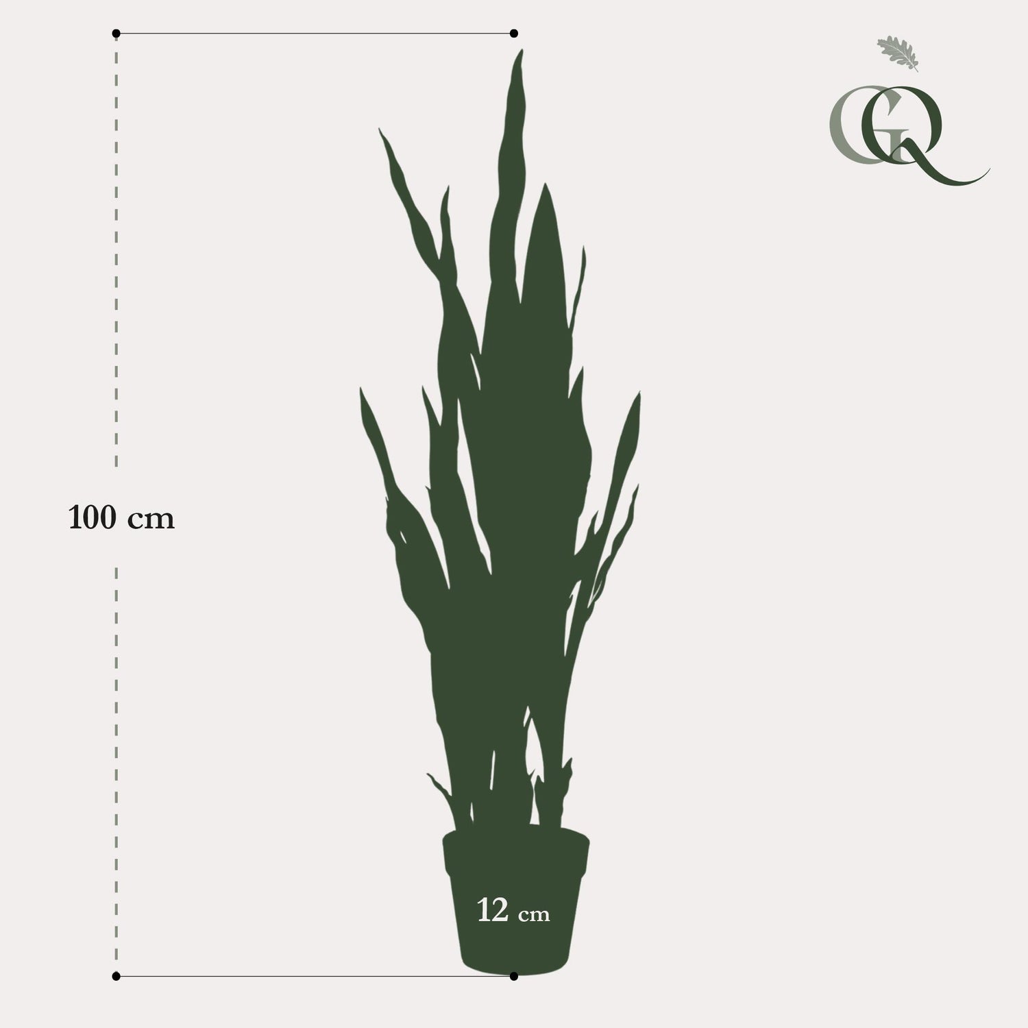 Künstliche Sansevieria ‘Black Coral’ Pflanze von Everspring, 97 cm hohe Frauenzunge, detailreiche grüne und schwarze Blätter