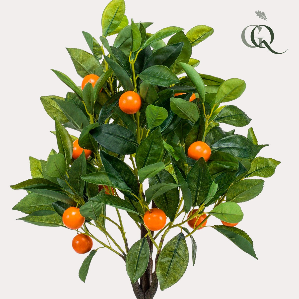 Kunstpflanze Citrus Sinensis Orangebaum, 75 cm, Everspring, realistische künstliche Zierpflanze in Top-Ansicht