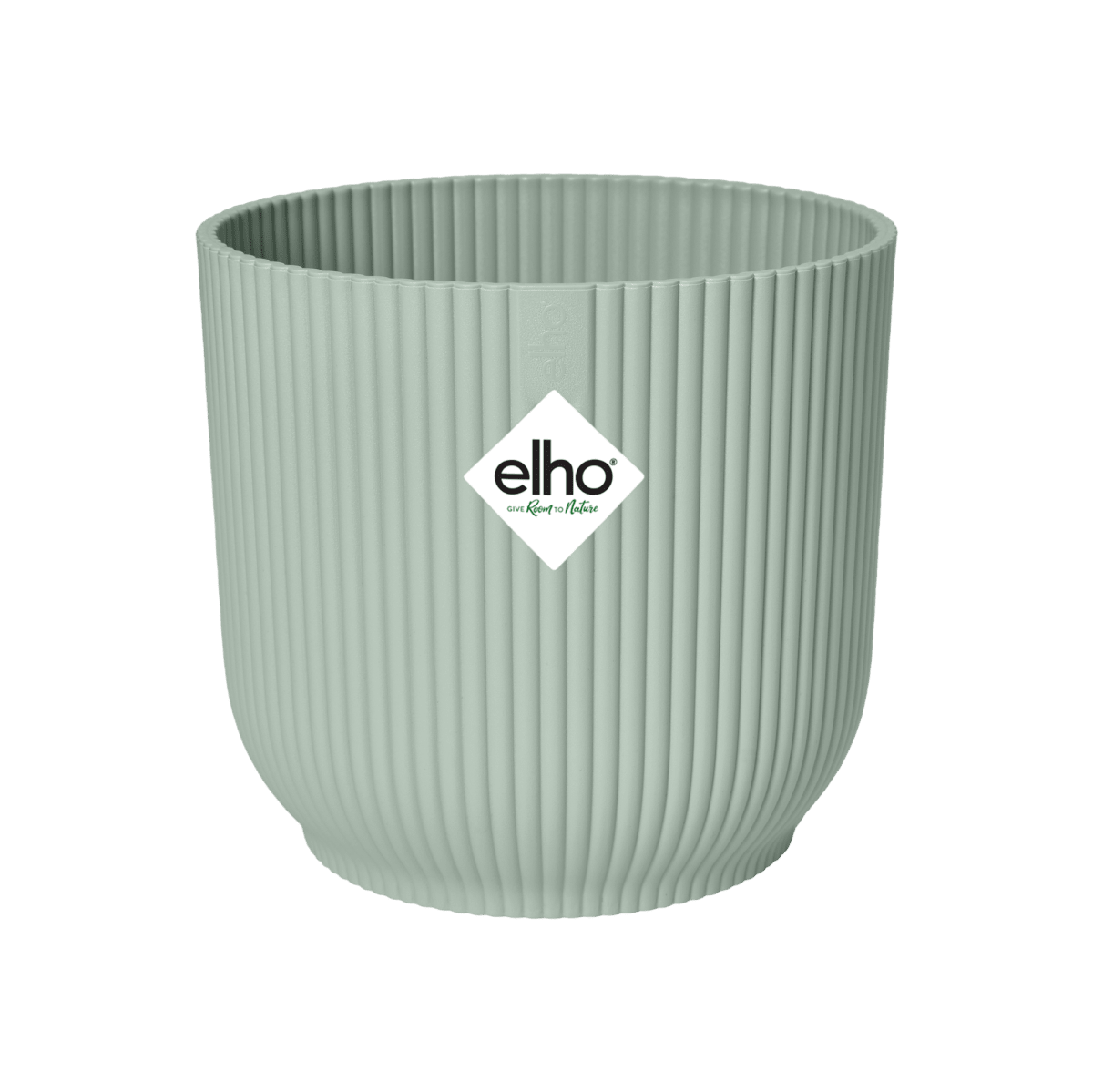 Topf elho Vibes Fold Round grün - D14 x H13 - Wurzelwerk Design
