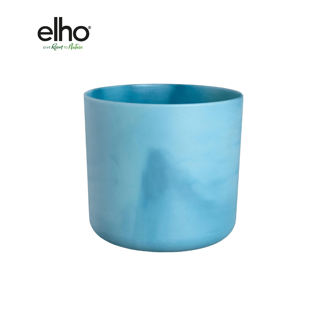 Topf Elho Ocean Round atlantic blue - D14 x H13 - Wurzelwerk Design