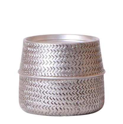 Groove Blumentopf - Goldener Keramik-Topf - Ø12cm