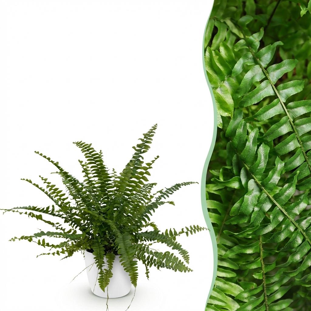 Farn kaufen | Nephrolepis exaltata Green Lady – Topf Ø 12 cm, Höhe 25 cm - Wurzelwerk Design