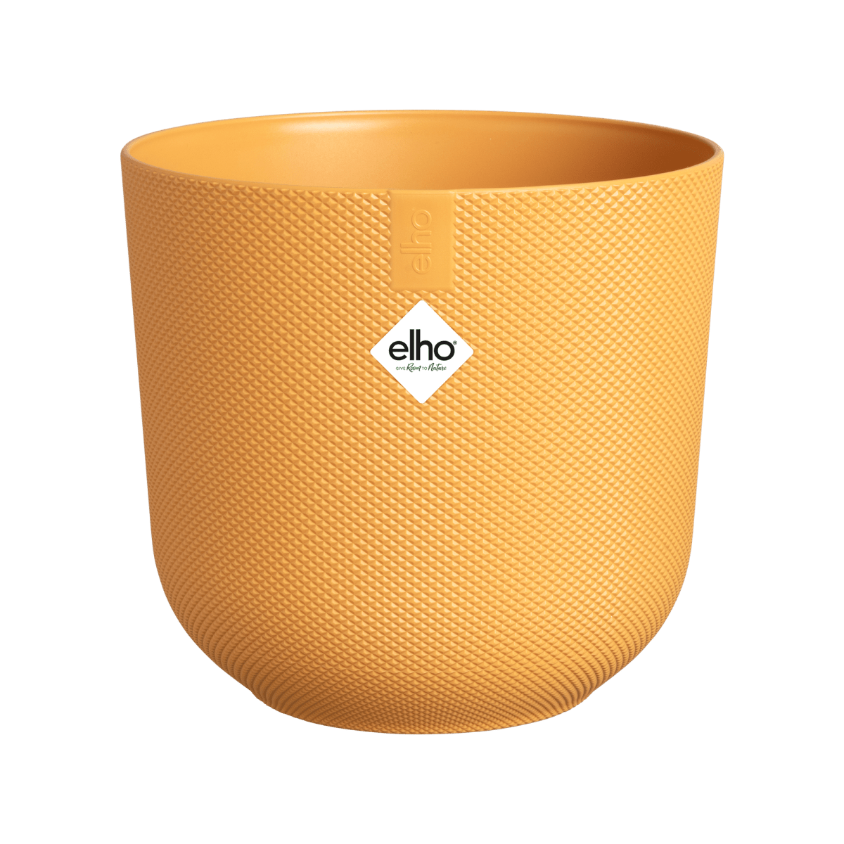 Topf elho Jazz Round amber yellow - D14 x H13 - Wurzelwerk Design