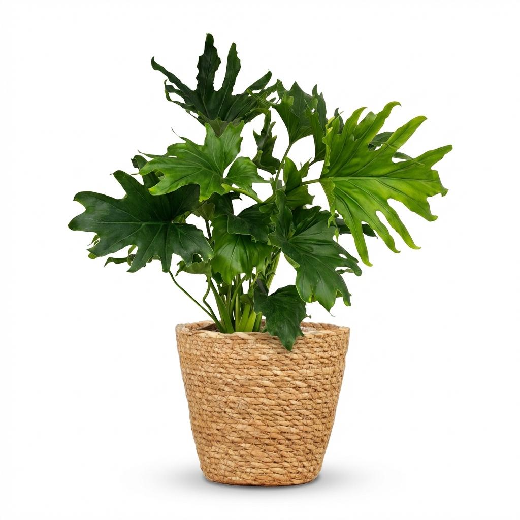 Philodendron Lickety Split kaufen | Zimmerpflanze – Topf Ø 19 cm, Höhe 70 cm - Wurzelwerk Design