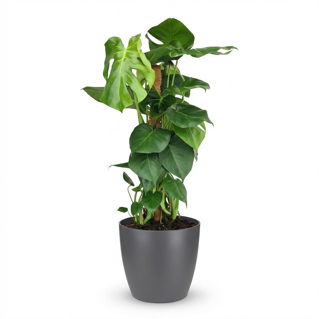 Monstera Deliciosa Moosstab kaufen | Fensterblatt – Topf Ø 19 cm, Höhe 90 cm - Wurzelwerk Design