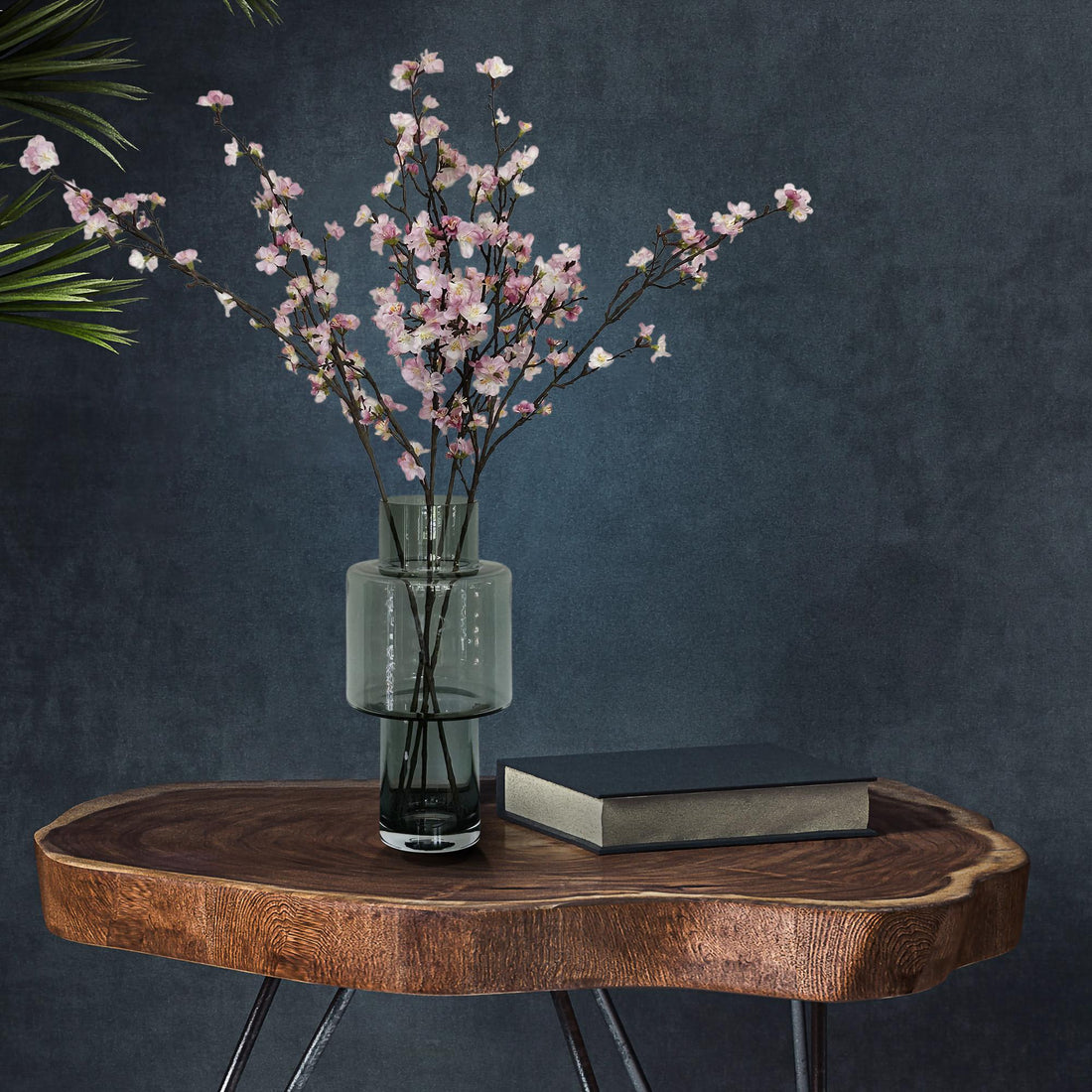 Künstliche Blumen Solo Pink Japanische Kirschblüte x 4 95 cm