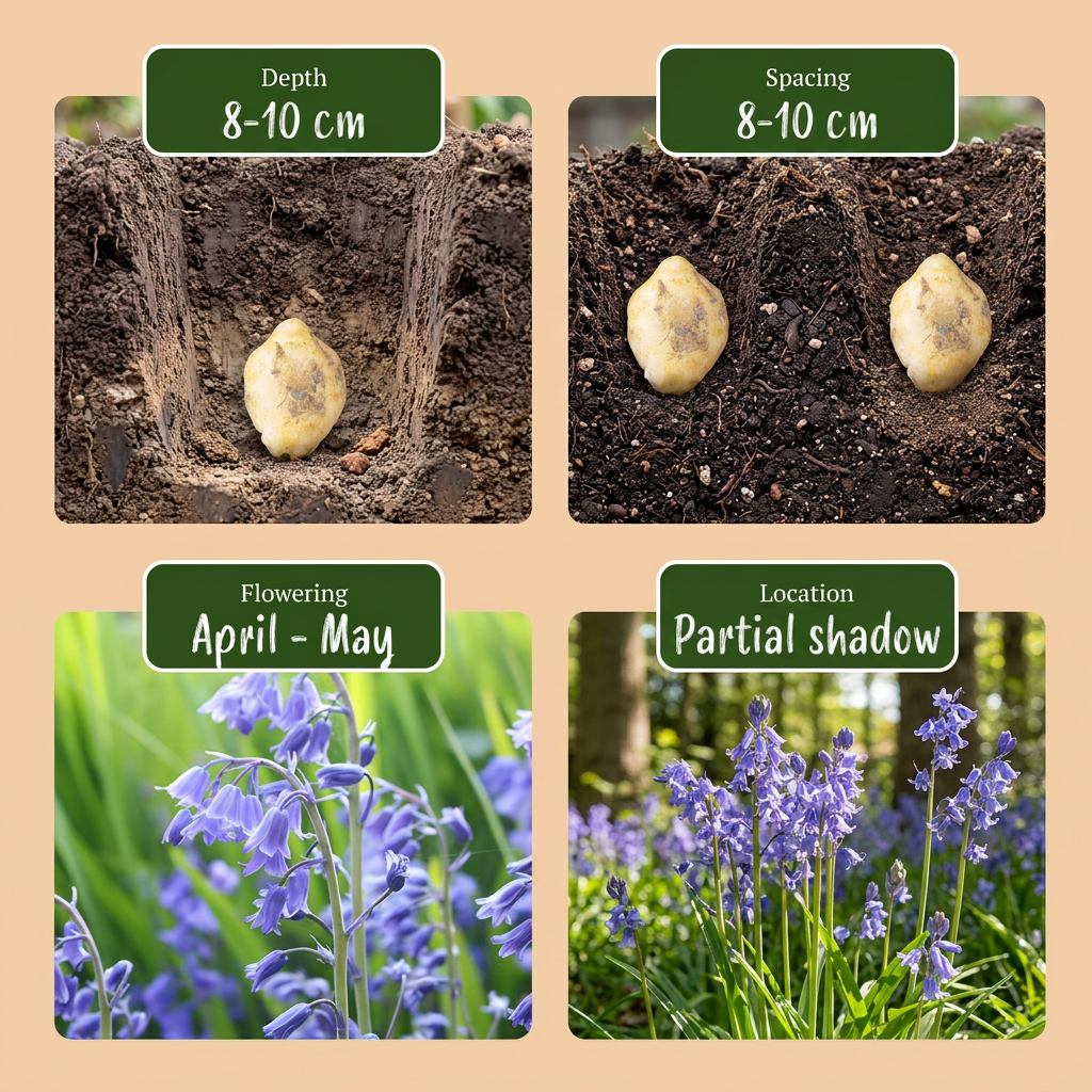 Atlantisches Hasenglöckchen – Hyacinthoides non-scripta online kaufen | 40 bis 160 Blumenzwiebeln, duftend &amp; verwildernd – Wurzelwerk Design