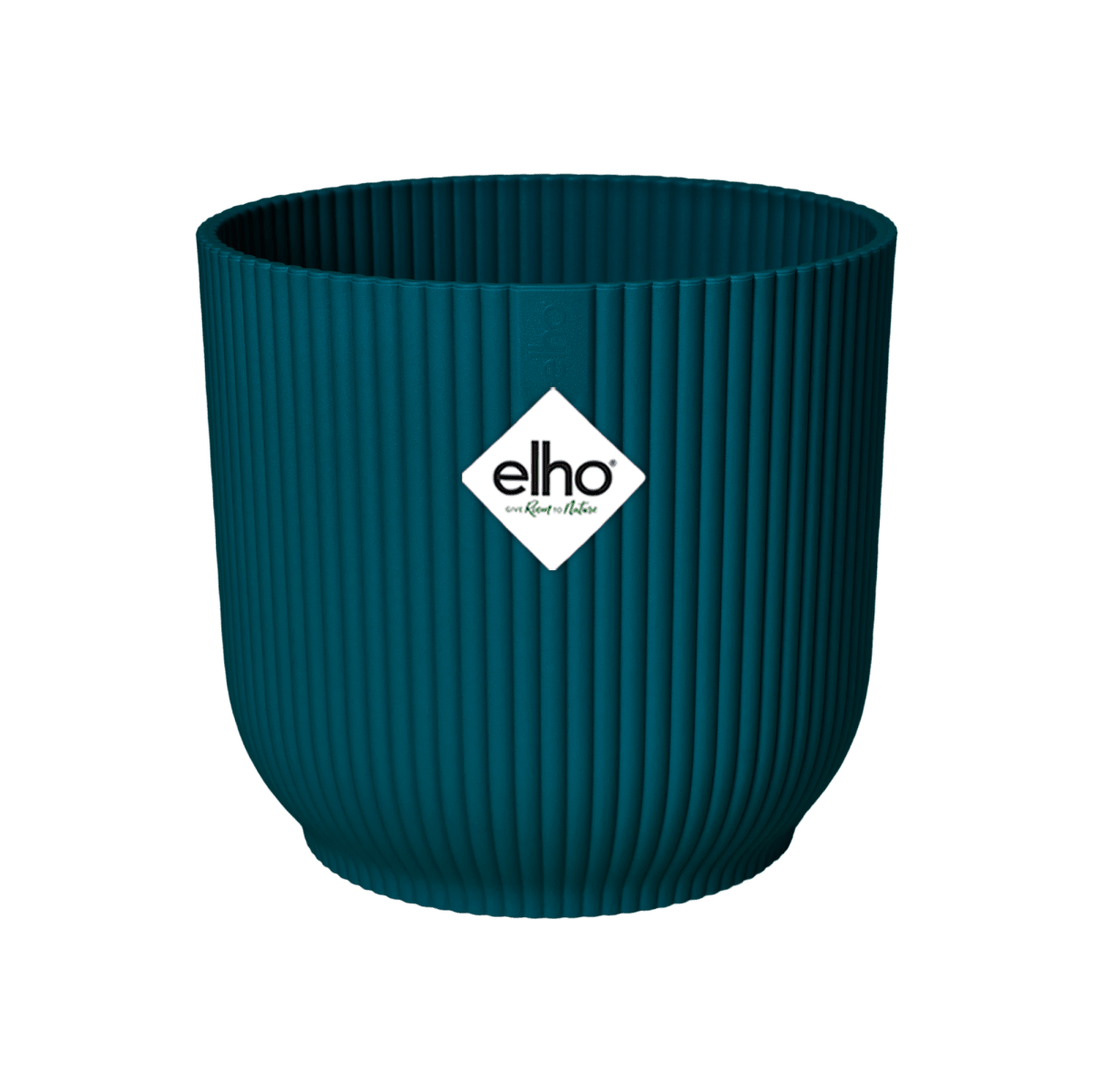 Topf elho Vibes Fold Round blau - D22 x H20 - Wurzelwerk Design