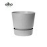 Topf elho Greenville Round grau - D18 x H17 - Wurzelwerk Design