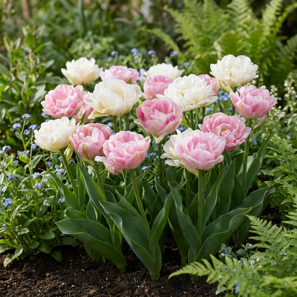 Gefüllte Tulpe Double Sensation – Tulipa online kaufen | 24 bis 96 Blumenzwiebeln, gefüllt &amp; mehrfarbig – Wurzelwerk Design