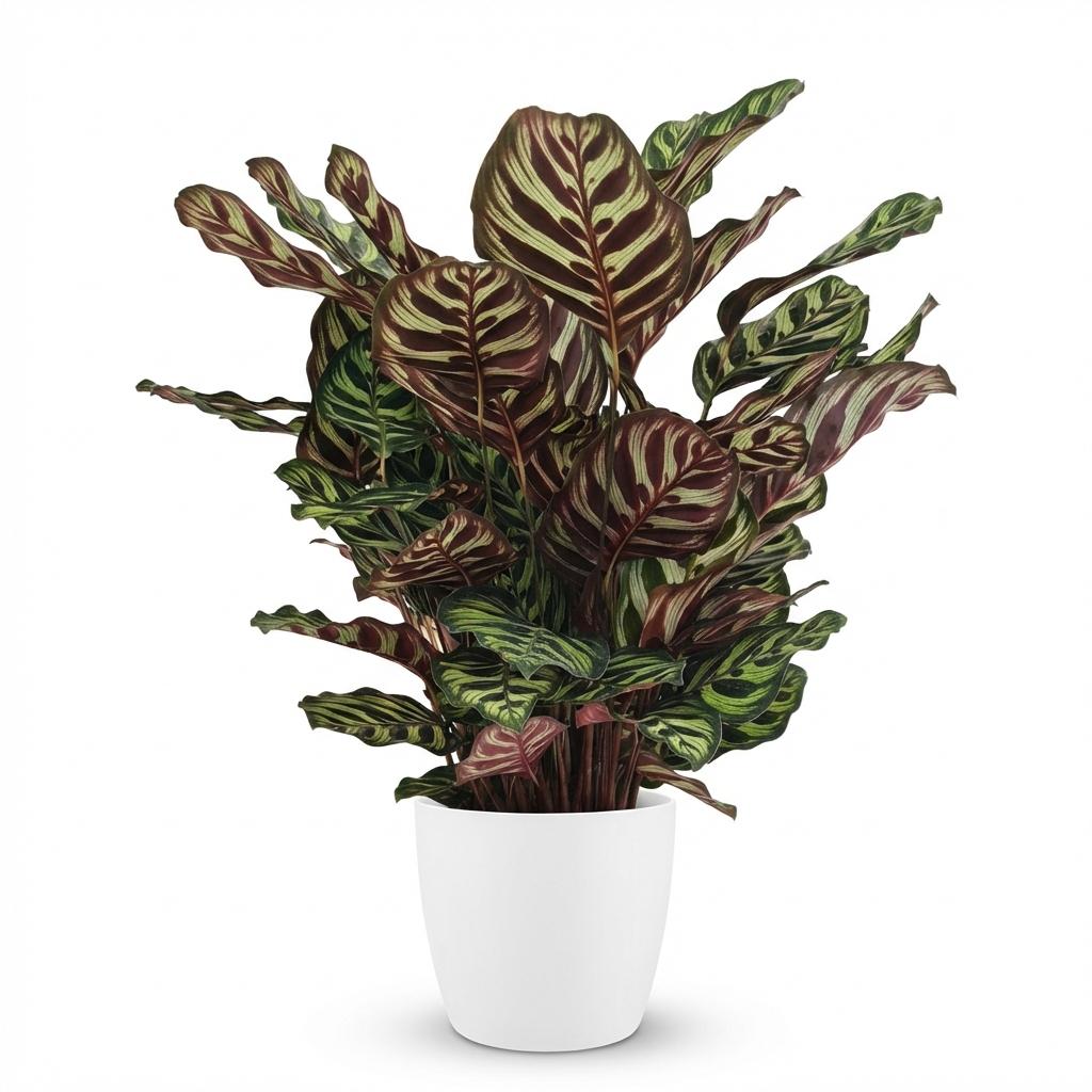Calathea Makoyana kaufen | Pfauen-Korbmarante – Topf Ø 19 cm, Höhe 70 cm - Wurzelwerk Design