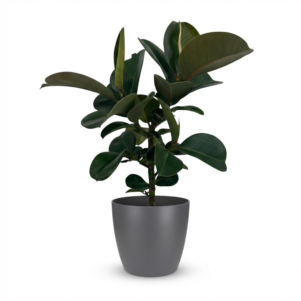 Gummibaum kaufen | Ficus Elastica Cloe – Topf Ø 19 cm, Höhe 65 cm - Wurzelwerk Design