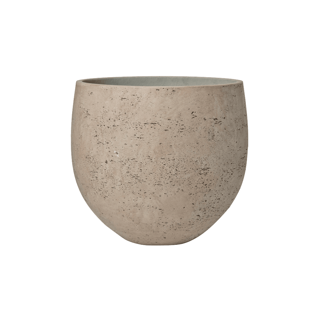 Everspring Pot Orb in Grau Washed, zwei verschiedene Größen, runder Pflanzgefäß aus Keramik, mit glatter Oberfläche und modernem Design