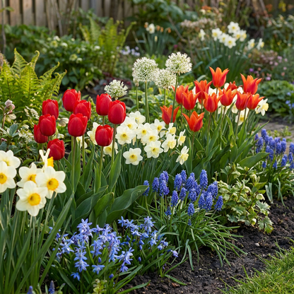 Blumenzwiebel-Großpackung Holland – online kaufen | 250 bis 1000 Zwiebeln für große Flächen – Wurzelwerk Design