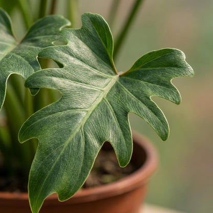 Everspring Philodendron Xanadu Zimmerpflanze in Topf mit 19 cm Durchmesser, 60 cm hoch, grüne Blätter, natürliche Raumatmosphäre