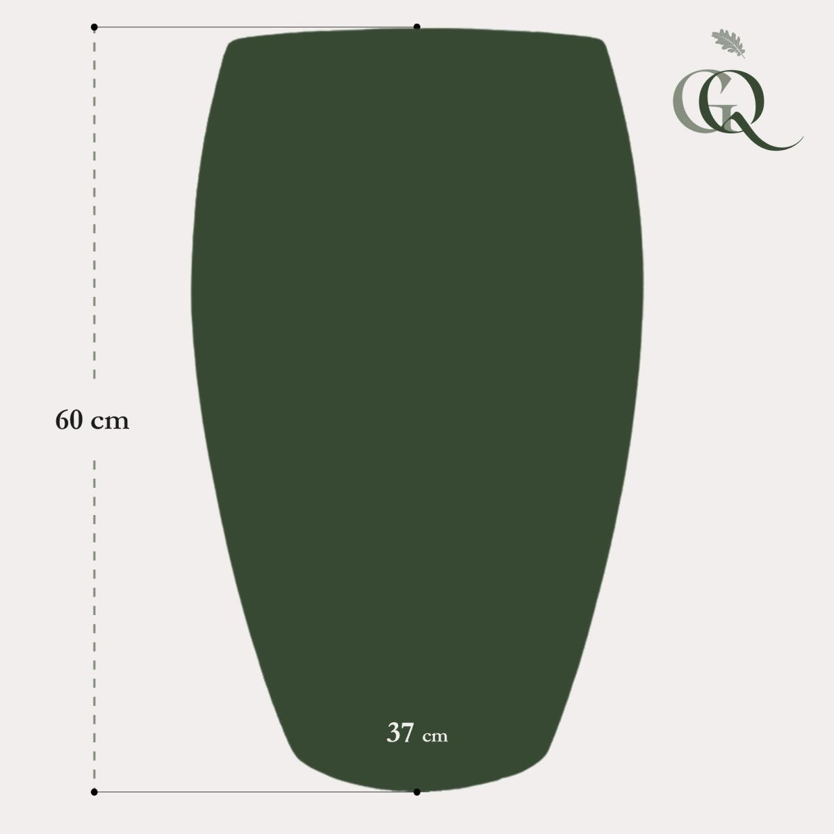Topf - Anthrazit - Raindrop Emperor - L - H60 W37 - Wurzelwerk Design