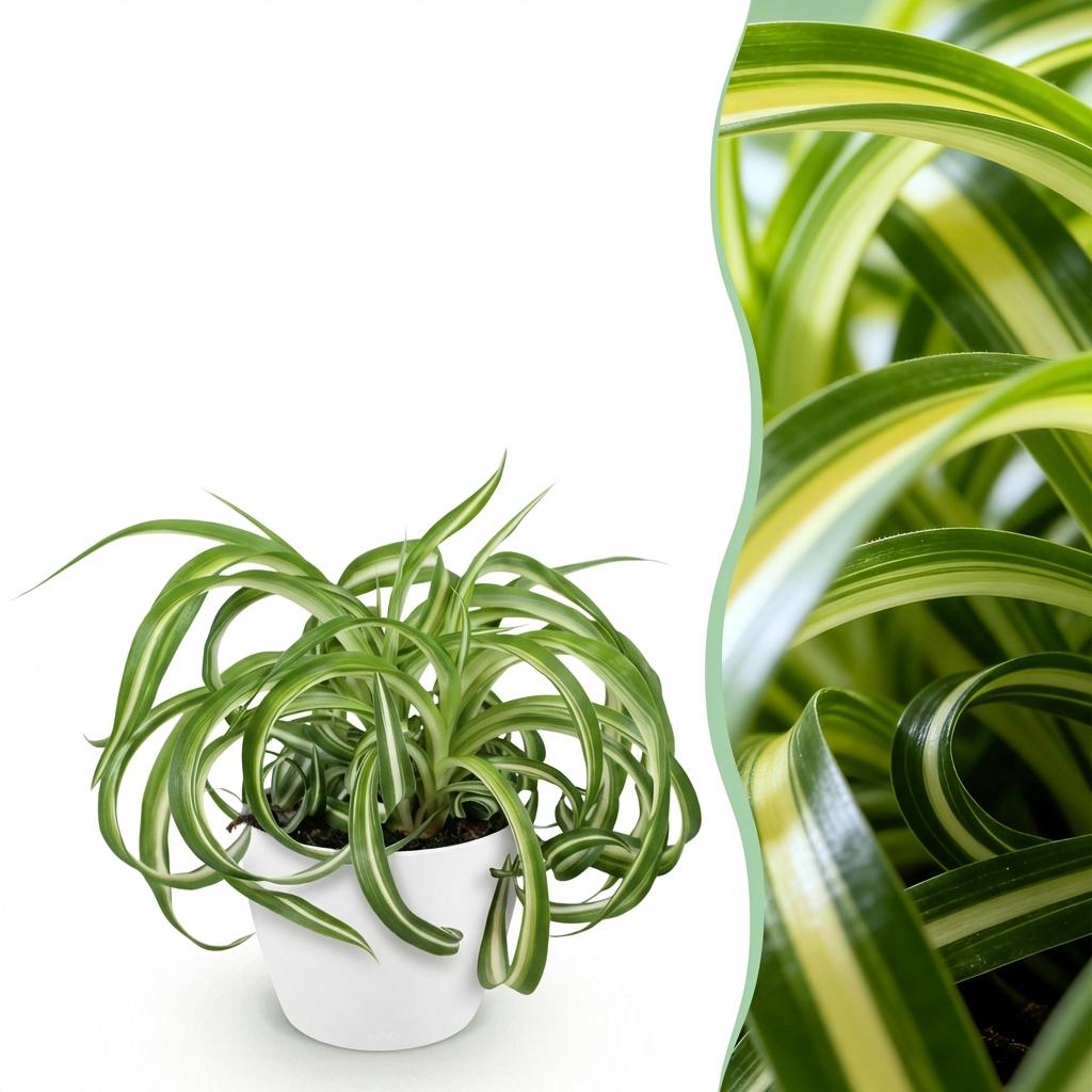 Graslilie Bonnie kaufen | Chlorophytum comosum – haustierfreundlich, Topf Ø 12 cm - Wurzelwerk Design